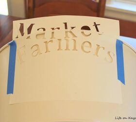 thrift store bucket makeover for farmhouse storage