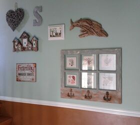 creating a humpback whale with driftwood, Gallery Wall with Driftwood Whale