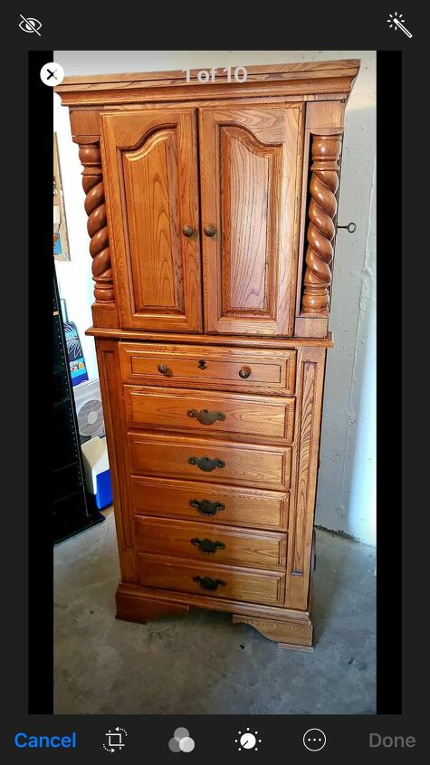 q how do i clean oak armoire