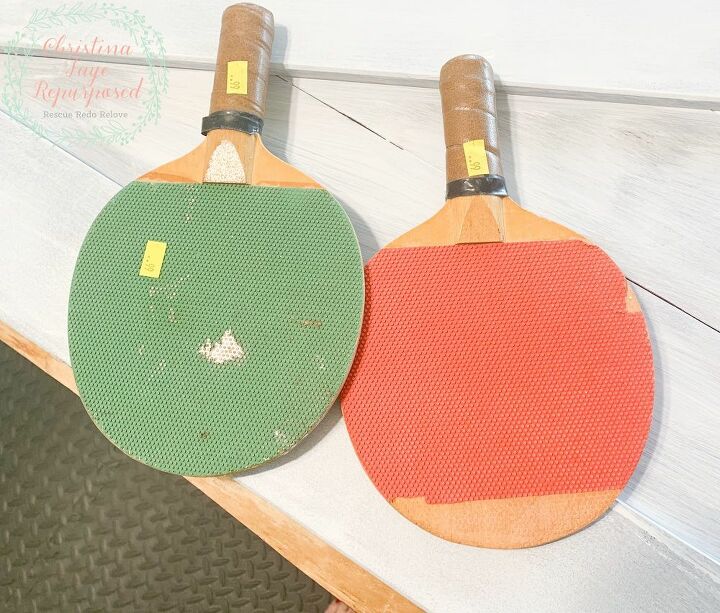palas de ping pong reutilizadas en calabazas, Palas de ping pong