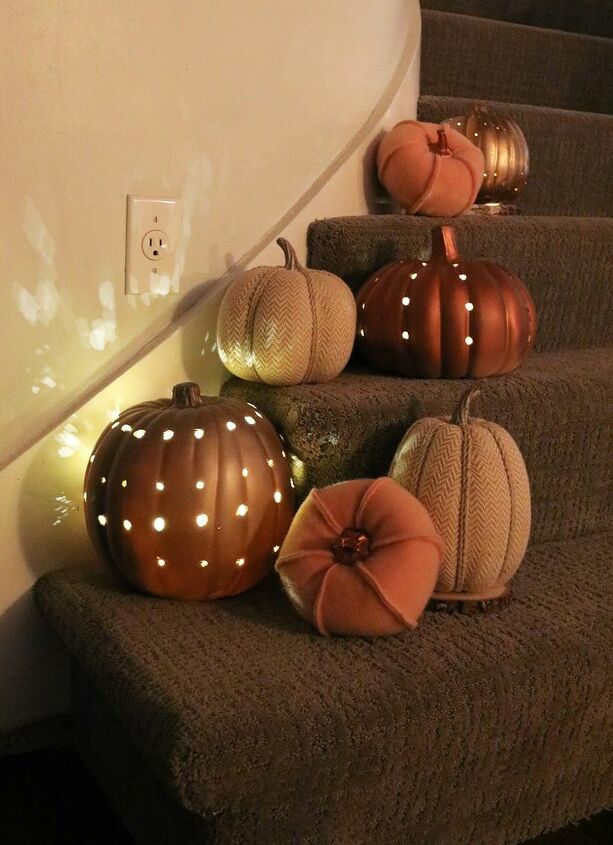 how to make diy luminary pumpkin lanterns