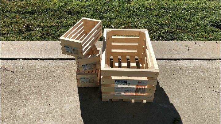 diy crate red pickup truck