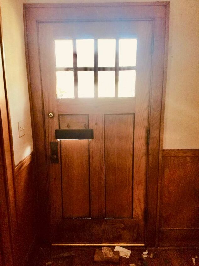 saving an antique door, Interior before