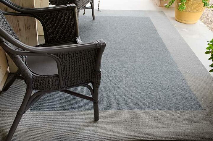 13 ideas creativas para alfombras de exterior que no te harn perder dinero, 2 Crea un bonito borde para a adir elegancia a tus alfombras de exterior