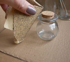 You might want to scratch up some glass bottles when you see this decor idea