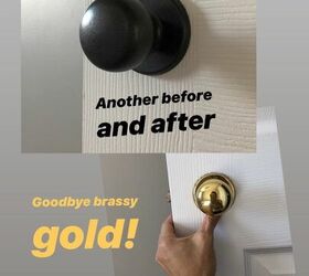 goodbye brassy gold doorknobs