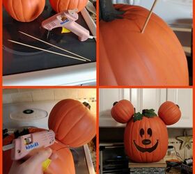 How To Make A Mickey Mouse Halloween Pumpkin Wreath Diy Hometalk