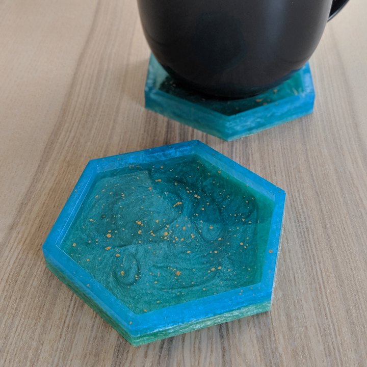18 epoxy resin projects anyone can do so in right now, We love the color of these ocean inspired resin coasters