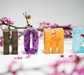 18 epoxy resin projects anyone can do so in right now, Make letters from epoxy to decorate your home
