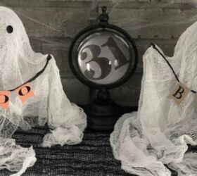 DIY Halloween Fantasmas de Tela de Queso