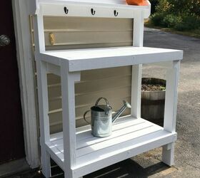 diy potting bench based on plans by ana white