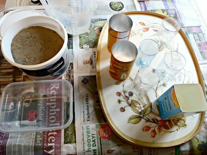 how to make concrete candles using homemade moulds