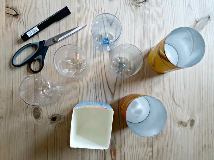 how to make concrete candles using homemade moulds