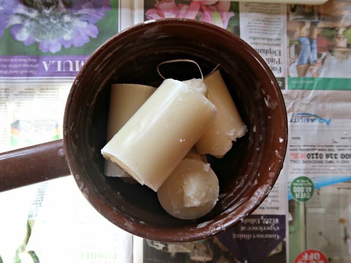 how to make concrete candles using homemade moulds