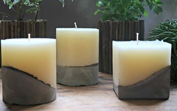 How To Make Concrete Candles Using Homemade Moulds