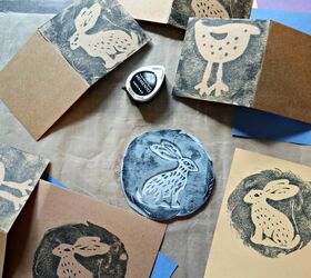 how to make simple reverse prints using blu tack