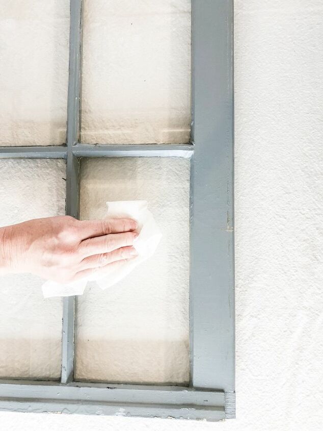 making an old window into a mirror