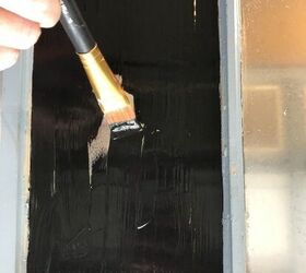 making an old window into a mirror