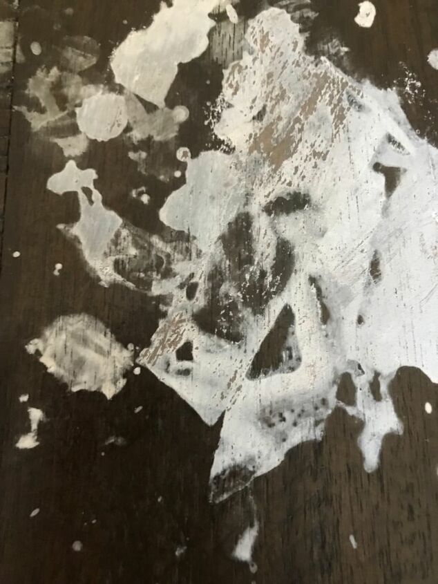 how do i fix my table following an acetone spill