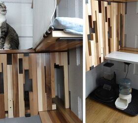 corner shelf cat tower contraption