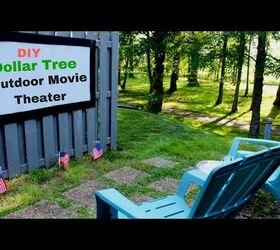 Dollar Tree DIY Outdoor Movie Theater | Projection Screen