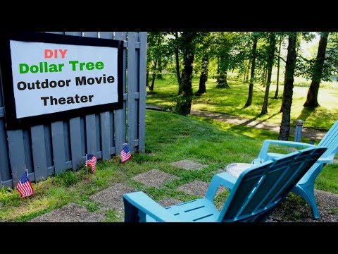 dollar tree diy outdoor movie theater projection screen