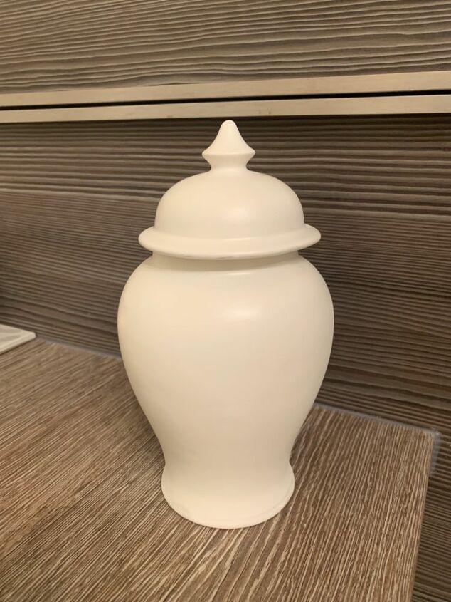 porcelain ginger jar upcycle