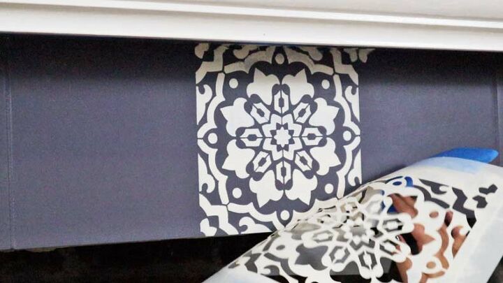 everything you need to know about stenciling a fireplace