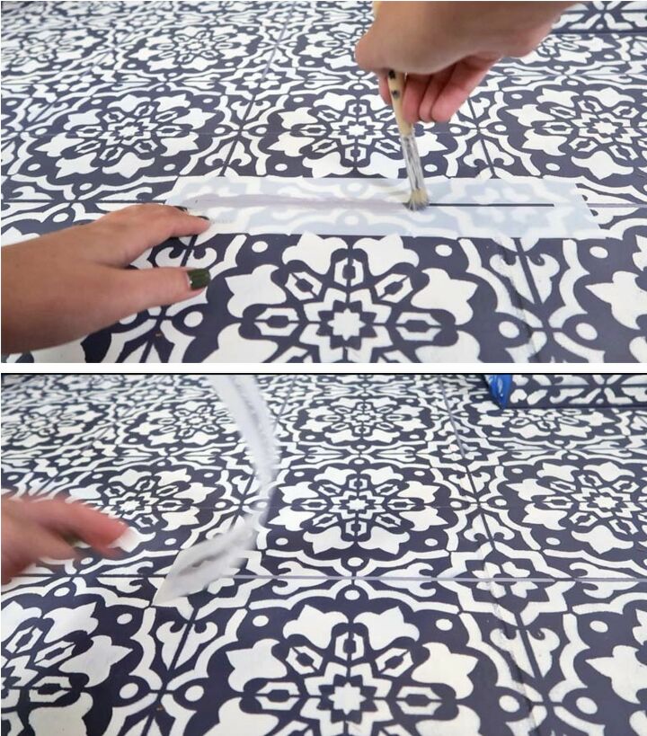 everything you need to know about stenciling a fireplace