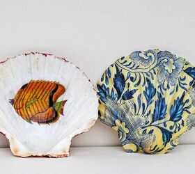 beautiful upcycled scallop shell trinket dishes