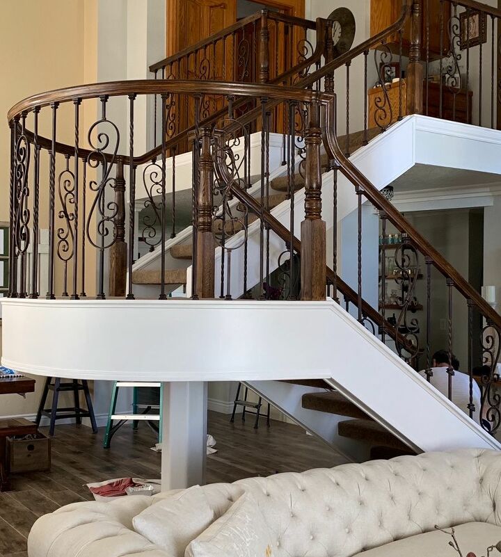 before after staircase transformation, Project completed