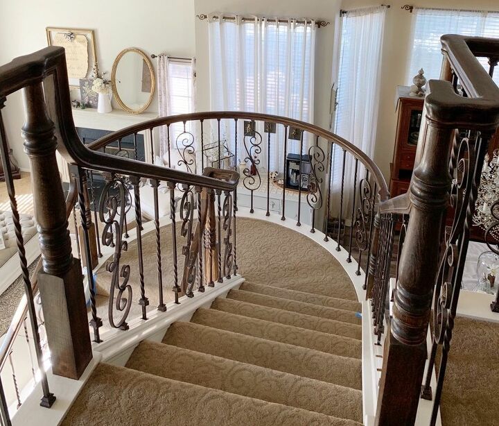 before after staircase transformation, A different view