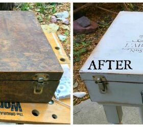 antique suitcase gets a makeover