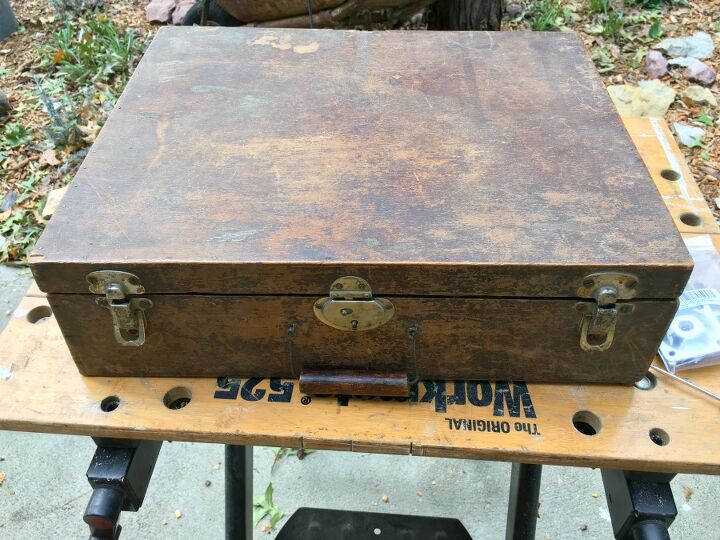 antique suitcase gets a makeover