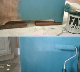 antique dresser set makeover the wood, Chalk Paint