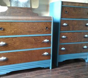 antique dresser set makeover the wood