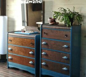 antique dresser set makeover the wood, Final Full Reveal