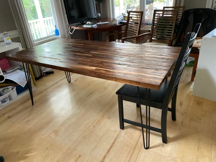 Butcher block online table legs