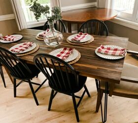 chairs for butcher block table