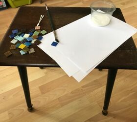 how to transform an old coffee table with mosaic, Old vintage coffee table