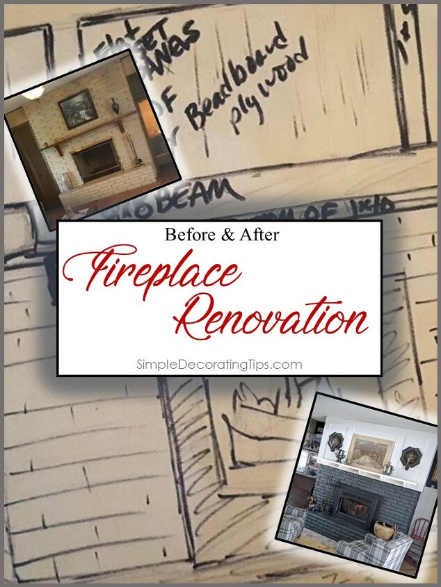 before after fireplace renovation