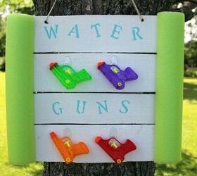 18 maneras efectivas de dar un empujn a tu organizacin exterior, 13 Almacenamiento sencillo para las pistolas de agua
