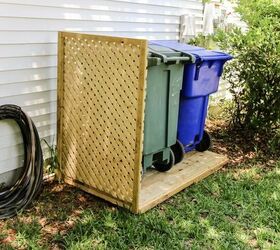 outdoor trash can storage ideas