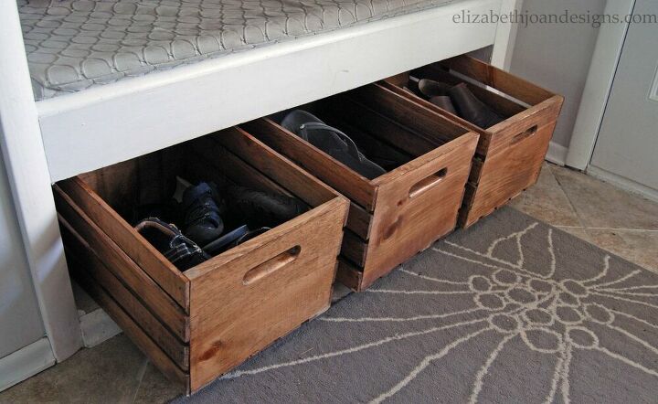 18 entryway shoe storage ideas that could transform your hallway, 7 Create an Entryway Bench with Shoe Storage