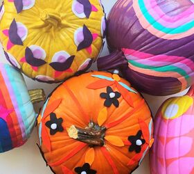 s 30 pumpkin projects for people that are totally obsessed with pumpkins, Easy 70 s style pumpkins