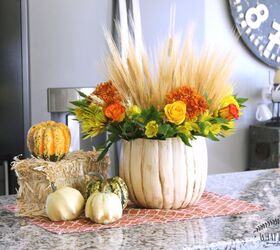 s 30 pumpkin projects for people that are totally obsessed with pumpkins, Rustic pumpkin vase for Halloween