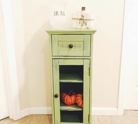 chalk painted side table