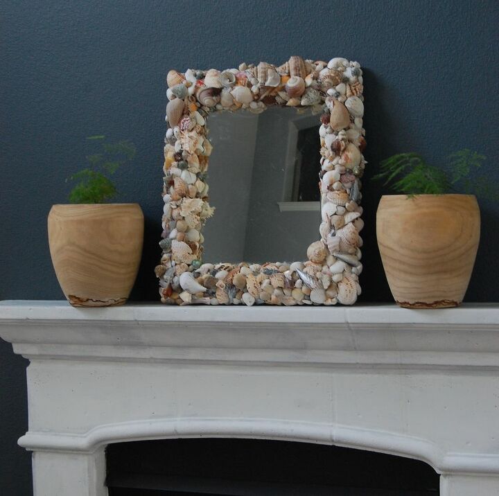 old mirror turned statement piece