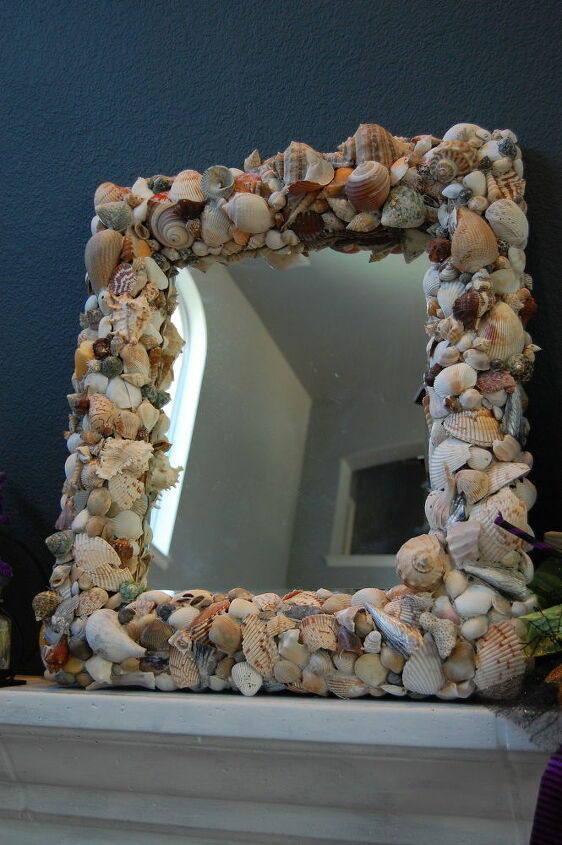 old mirror turned statement piece
