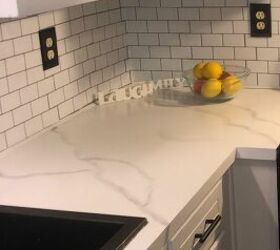 q what do you think of my faux marble countertops